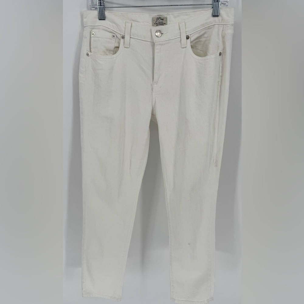 J. Crew Slim broken-in boyfriend jean in white